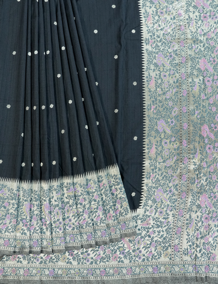 SEMI TUSSAR KADDI SAREE-STK4