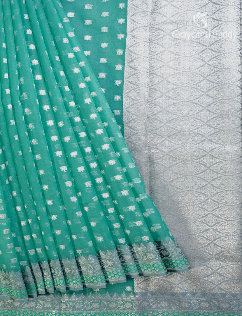 BANARAS ORGANZA FANCY SAREES -BOF1