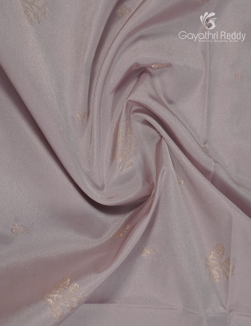 Soft Silk Saree in Ivory and Deep Snuff