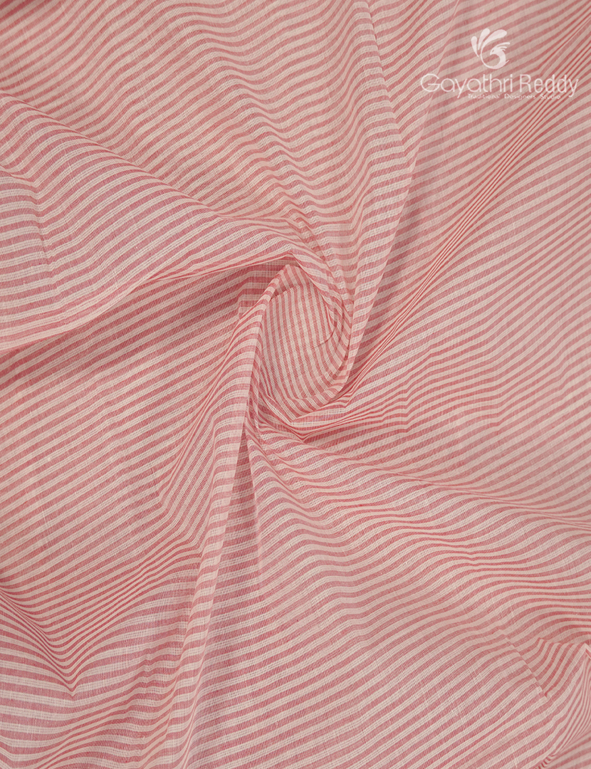 Pure Kanchi Cotton Printed Saree in Baby Pink