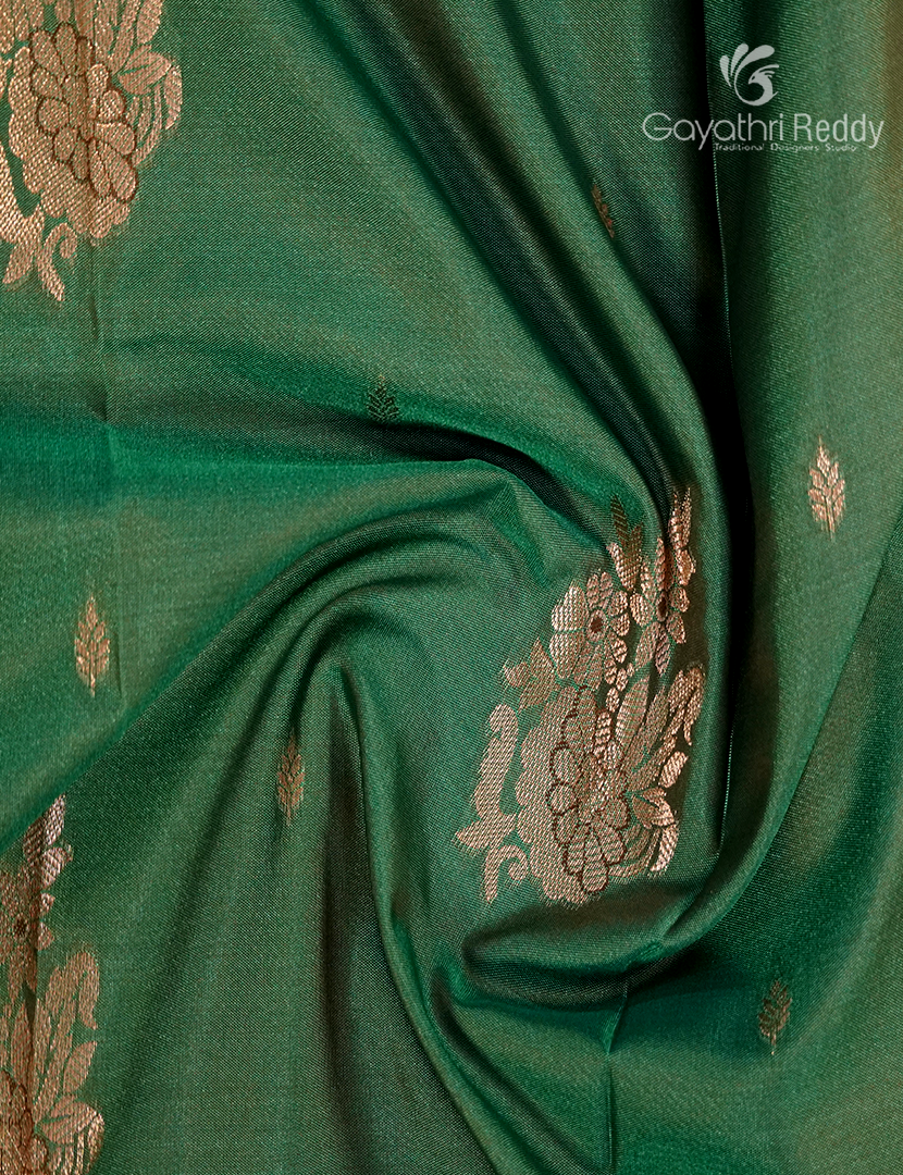 Semi Kanchipuram Art Silk Saree in Sea Green