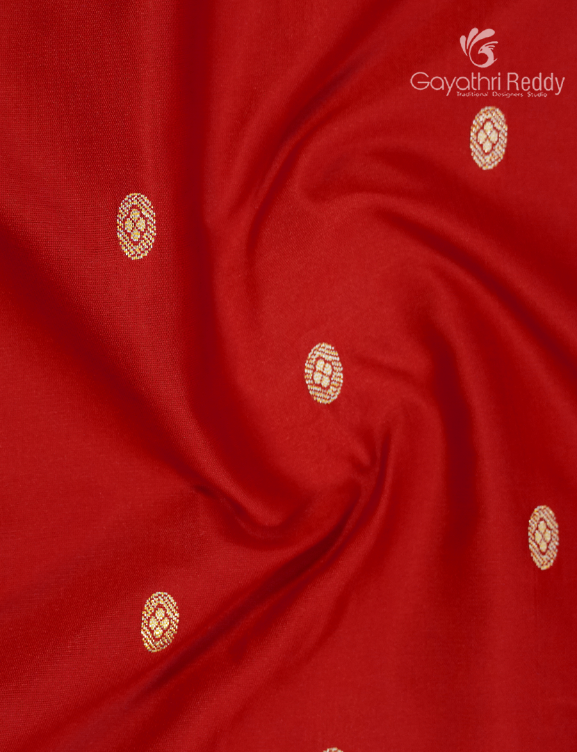 Semi Katan Silk Saree in Red