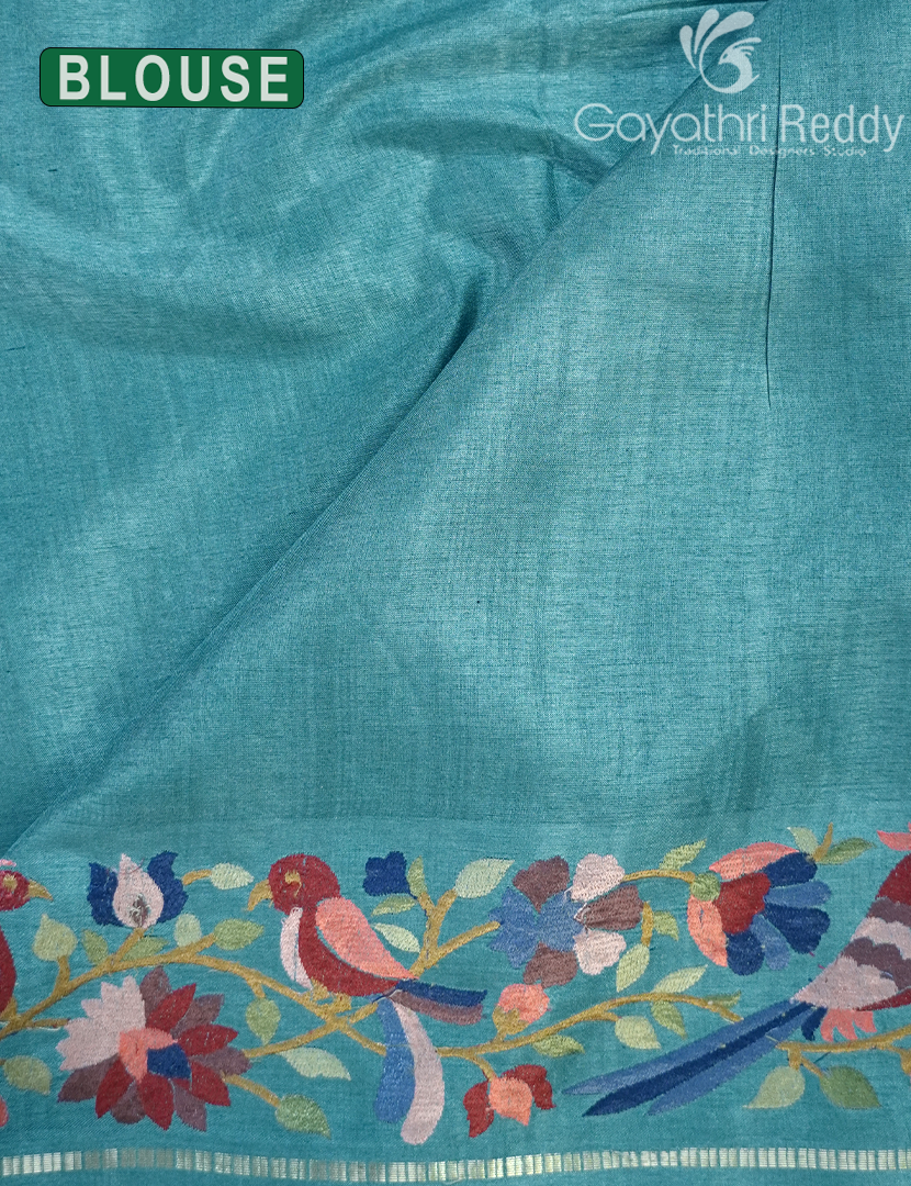 KHADI SILK WORK SAREE-KSW35