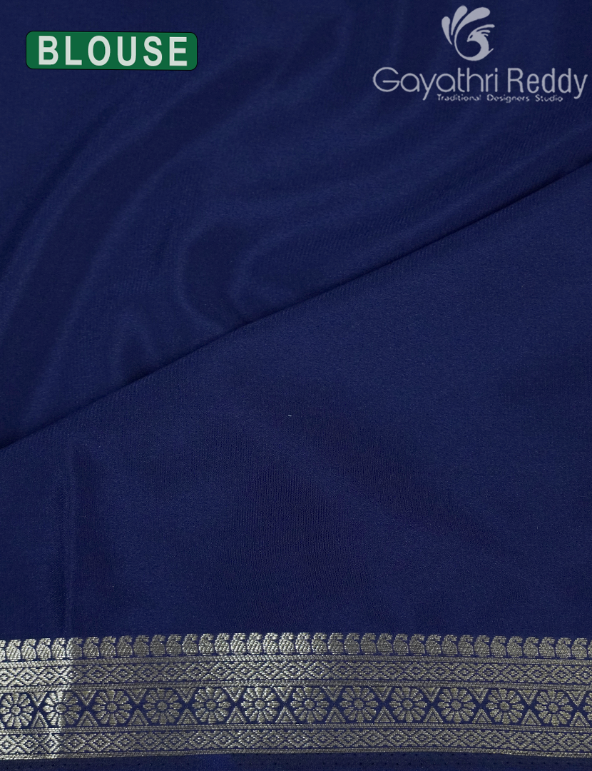 SEMI MYSORE CREPE SAREE-SMC342