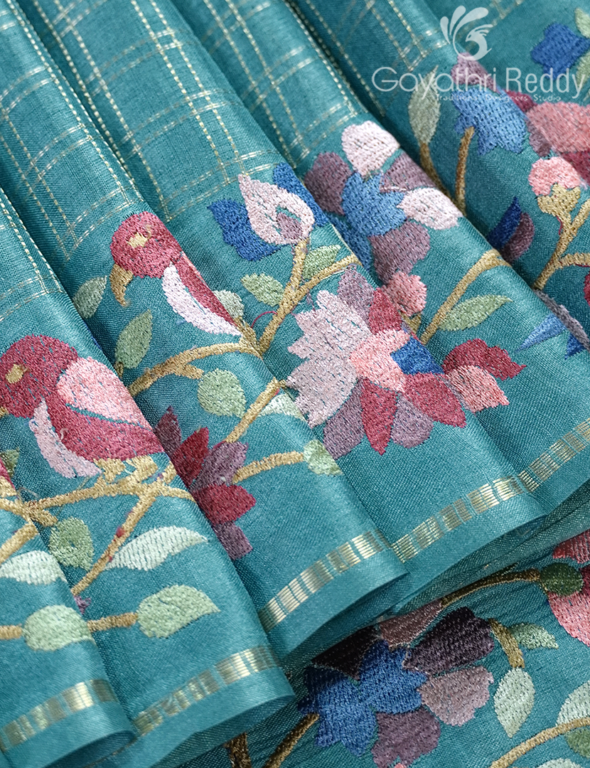 KHADI SILK WORK SAREE-KSW35