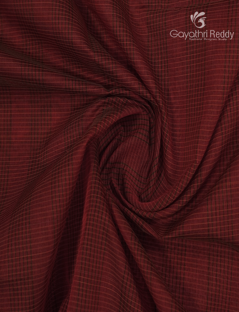 Semi Ikat Sico Saree in Maroon
