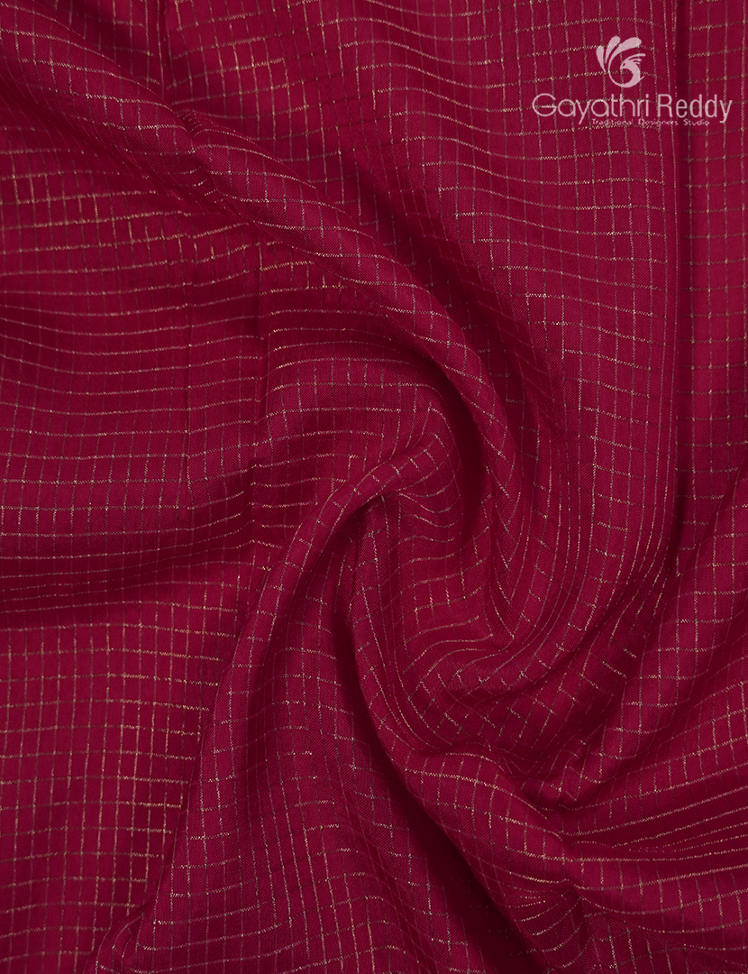 Semi Mysore Crepe Saree in Rani Pink
