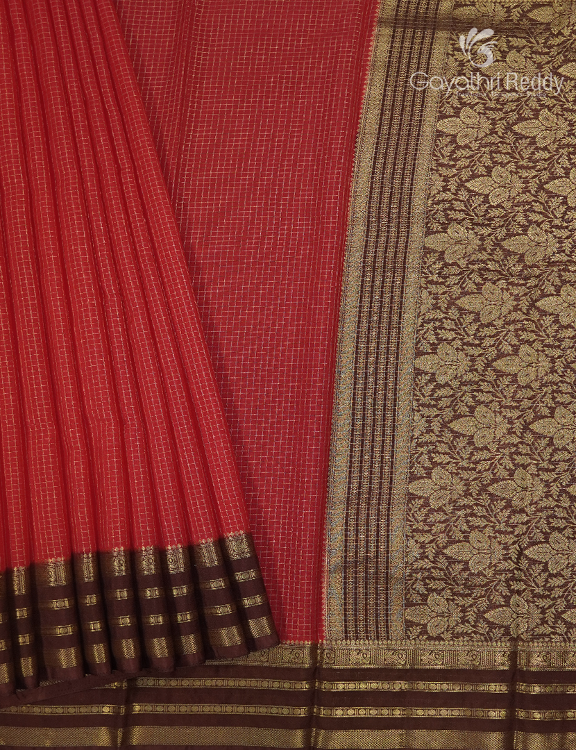 Semi Mysore Crepe Saree-SMC630