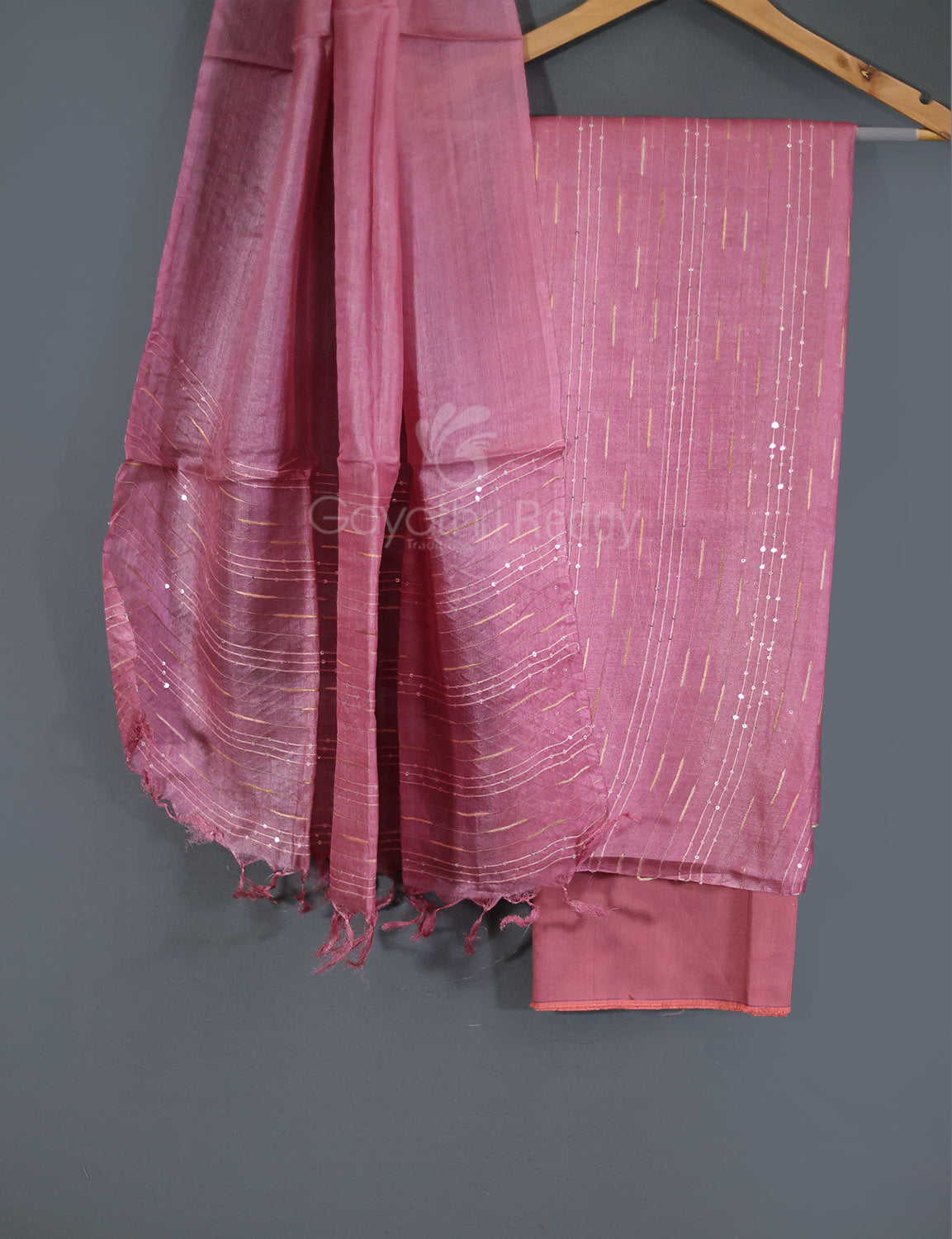 PURE DESI TUSSAR SILK DRESS MATERIAL-TSD17