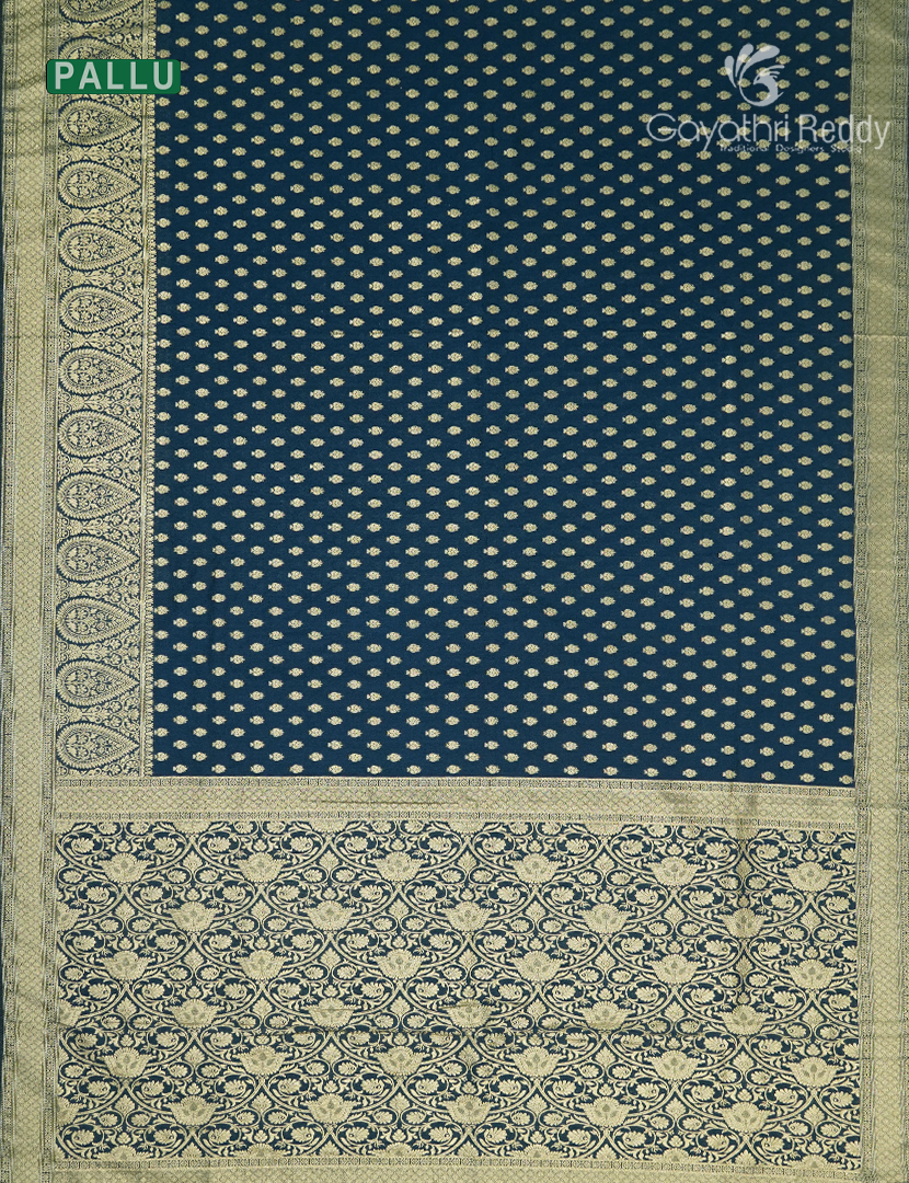 Banaras Georgette Saree in Navy Blue