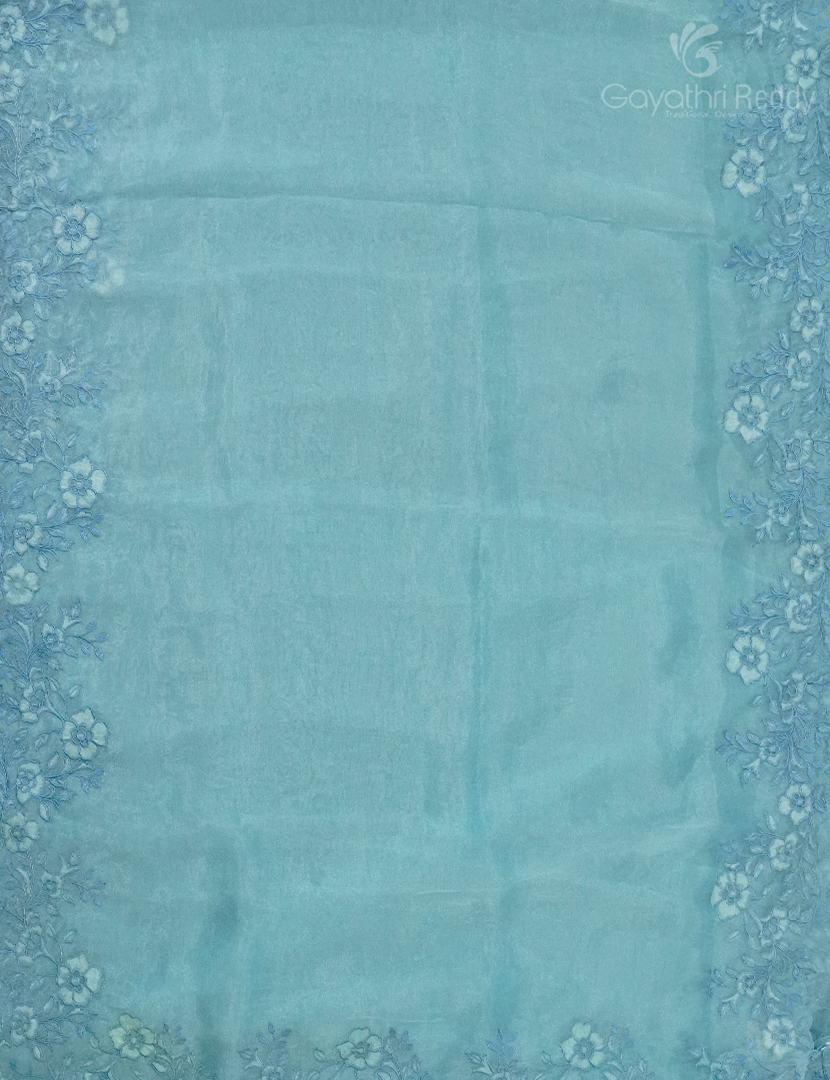 GLASS ORGANZA HAND WORK SAREE-FO704