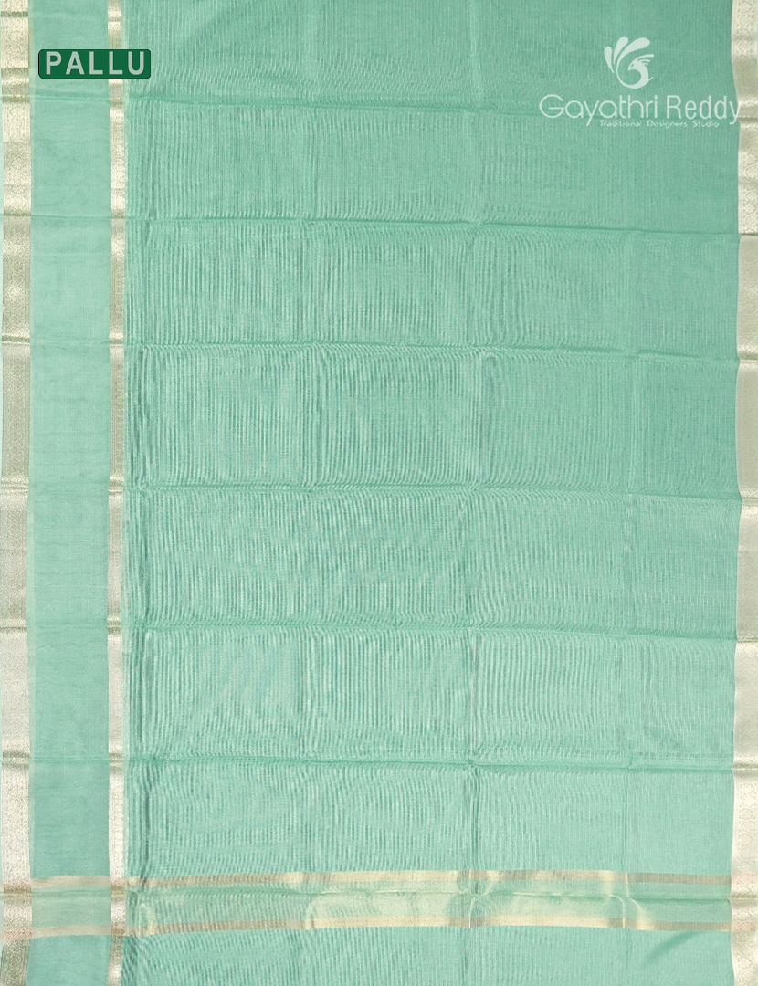 Kota Fancy Saree in Pastel Sea Foam Green