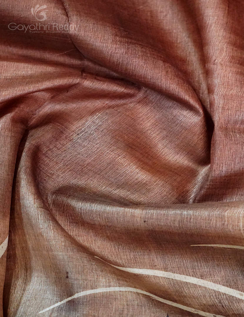 PURE DESI TUSSAR SILK HAND PAINTED-TS781