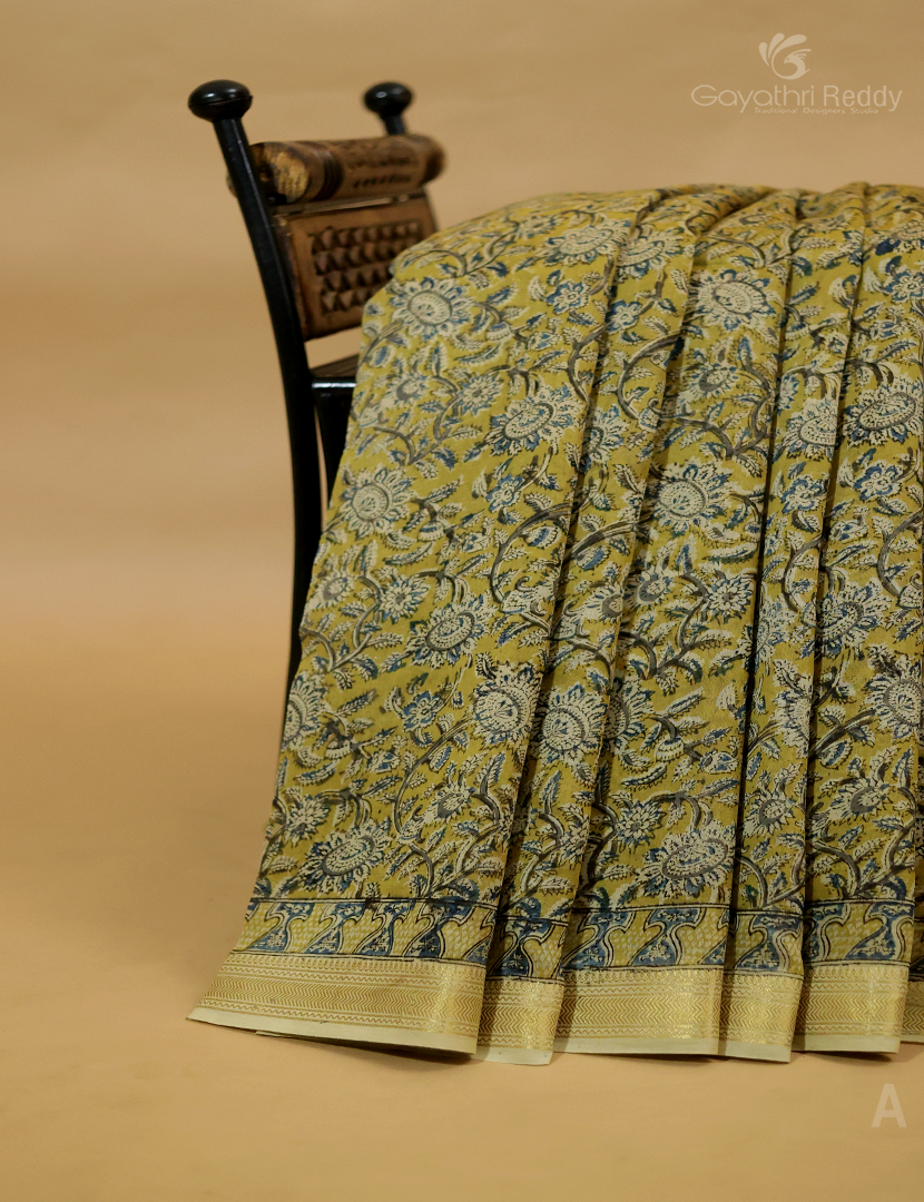 PURE KALAMKARI CHANDERI-KCS43