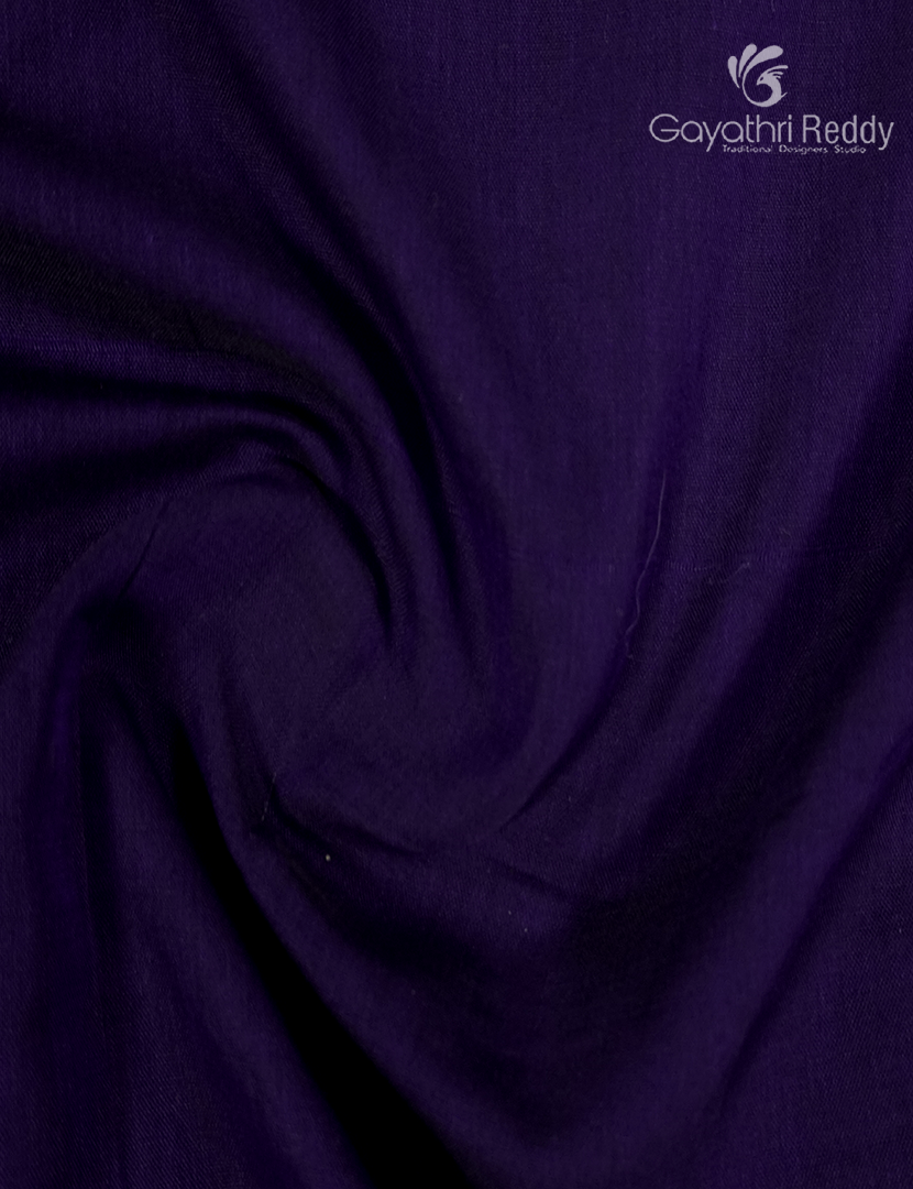 Pure Narayanpet Cotton Saree in Deep Violet