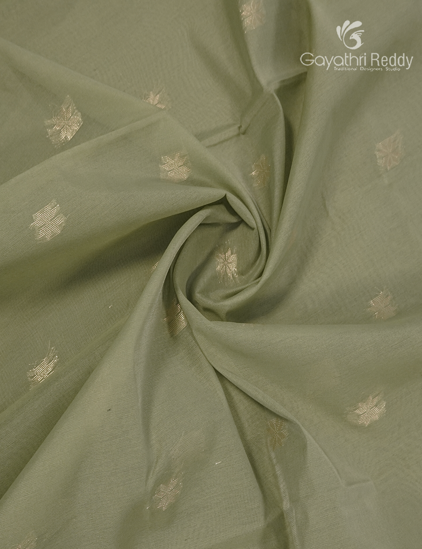 Kanchipuram Sico Saree in Cardamom Green and Wine