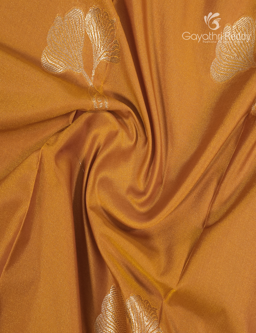 Semi Kanchipuram Art Silk Saree in Turmeric