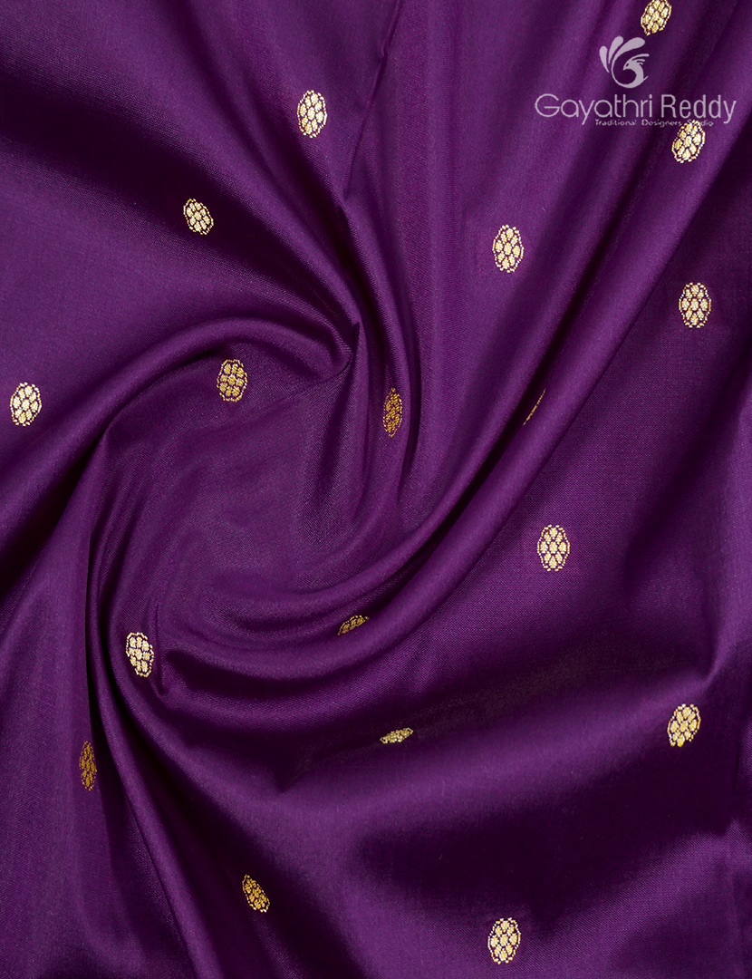Semi Katan Silk Saree in Deep Purple