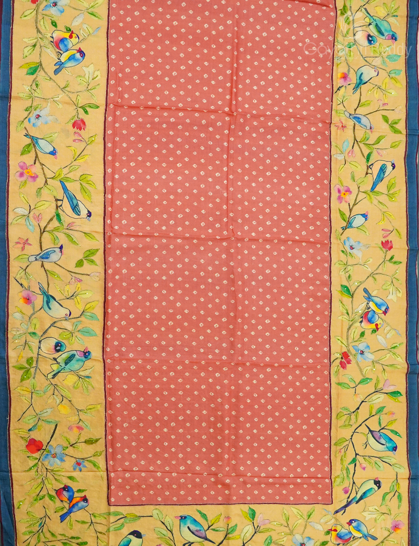 PURE DESI TUSSAR HEAVY HANDWORK-TS1350