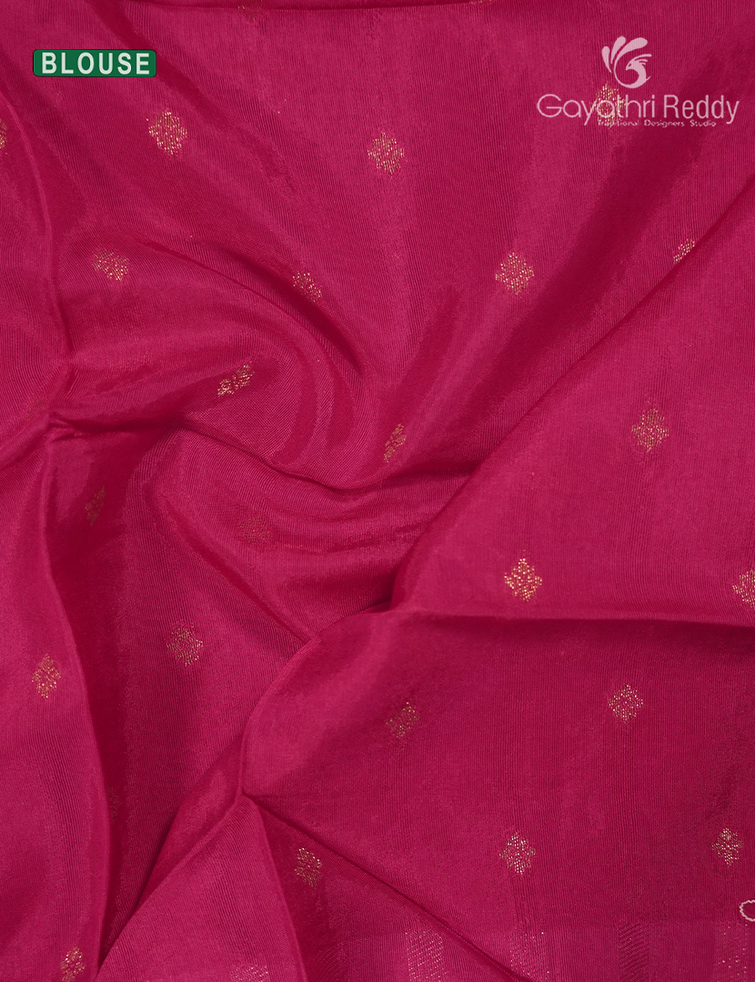 Semi Mysore Crepe Saree in Peacock Blue