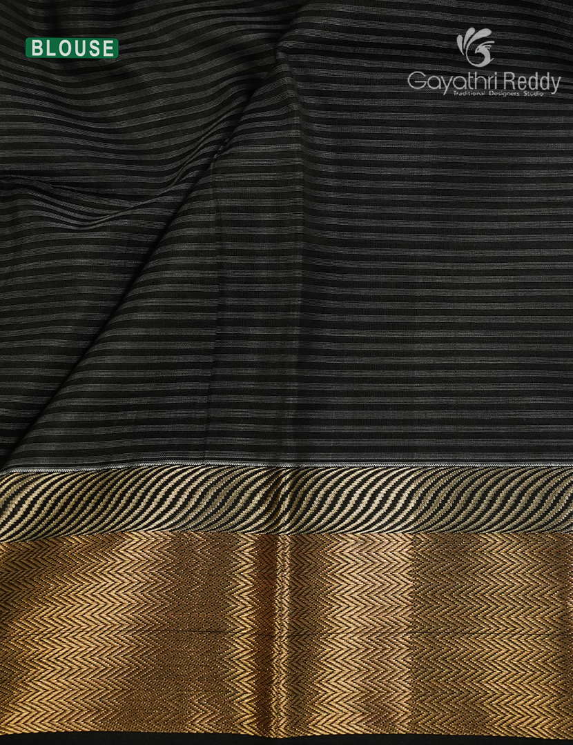 Pure Chanderi Sico Saree in Golden Yellow