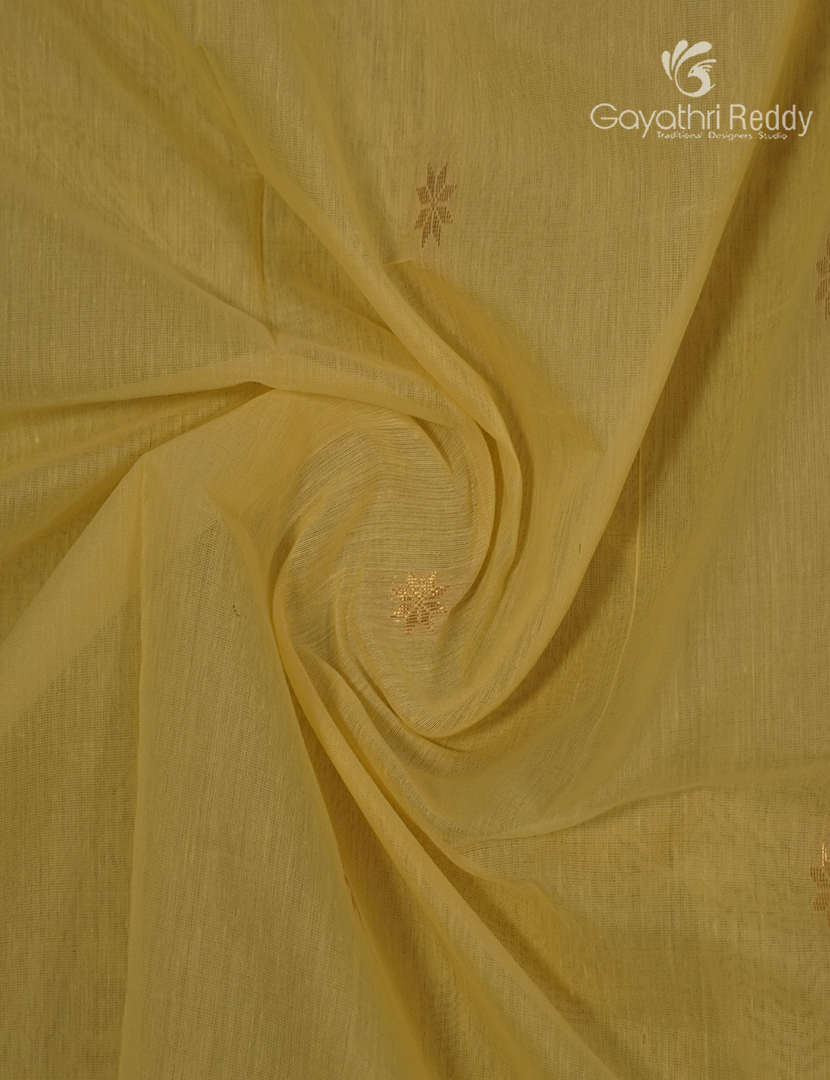 Sico Saree in Yellow and Ash Grey
