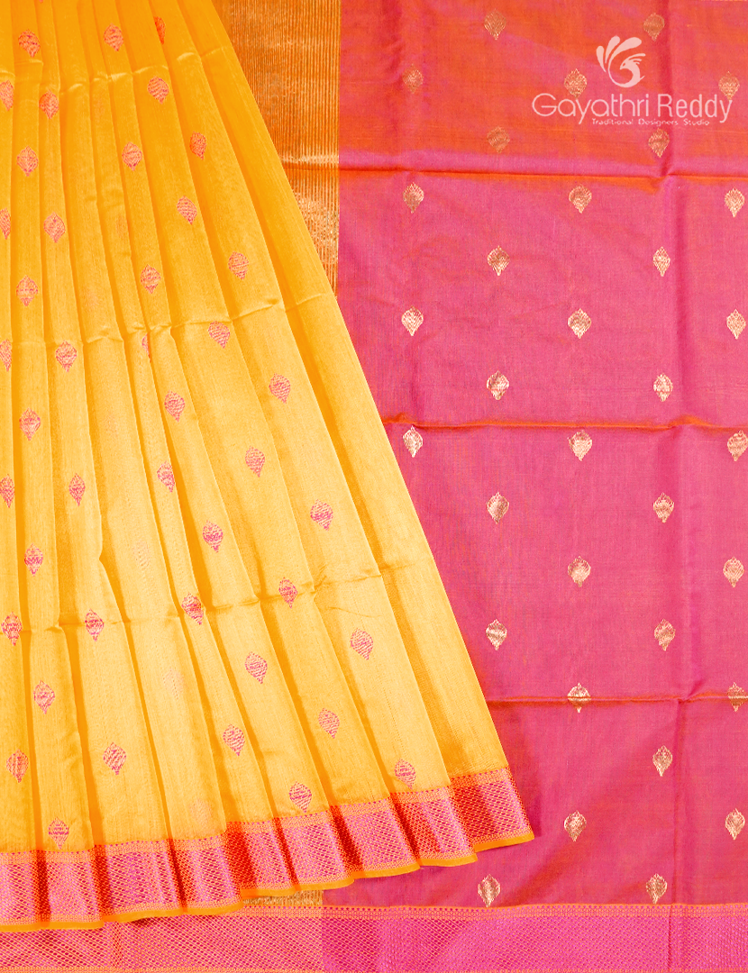 PURE CHANDERI BUTTA SAREES -CPS1214