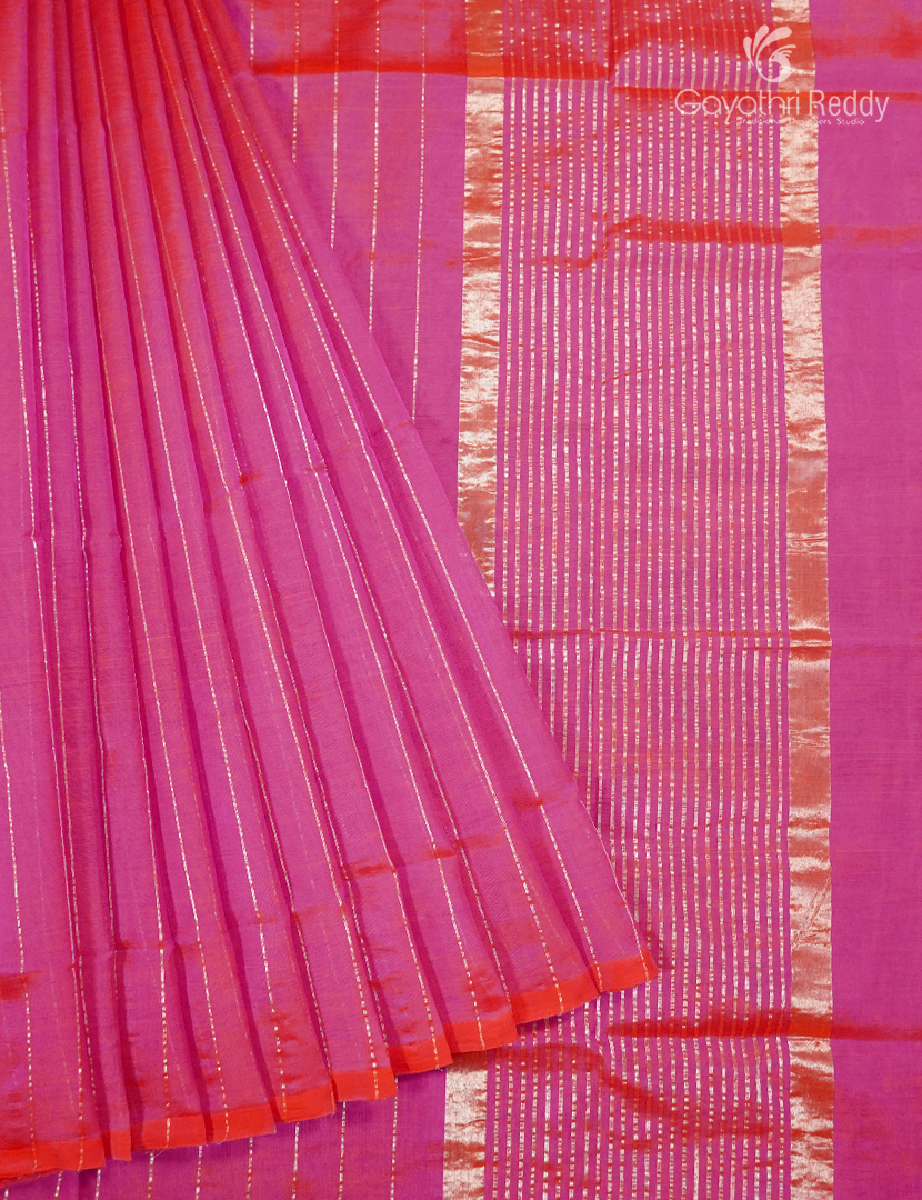 Pure Arani Sico Saree in Peach Pink