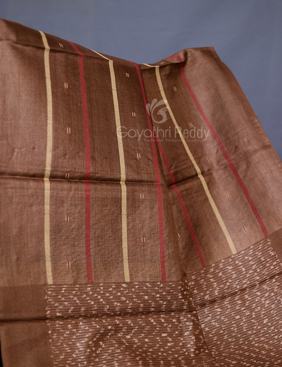 PURE DESI TUSSAR SILK FANCY-PTF33