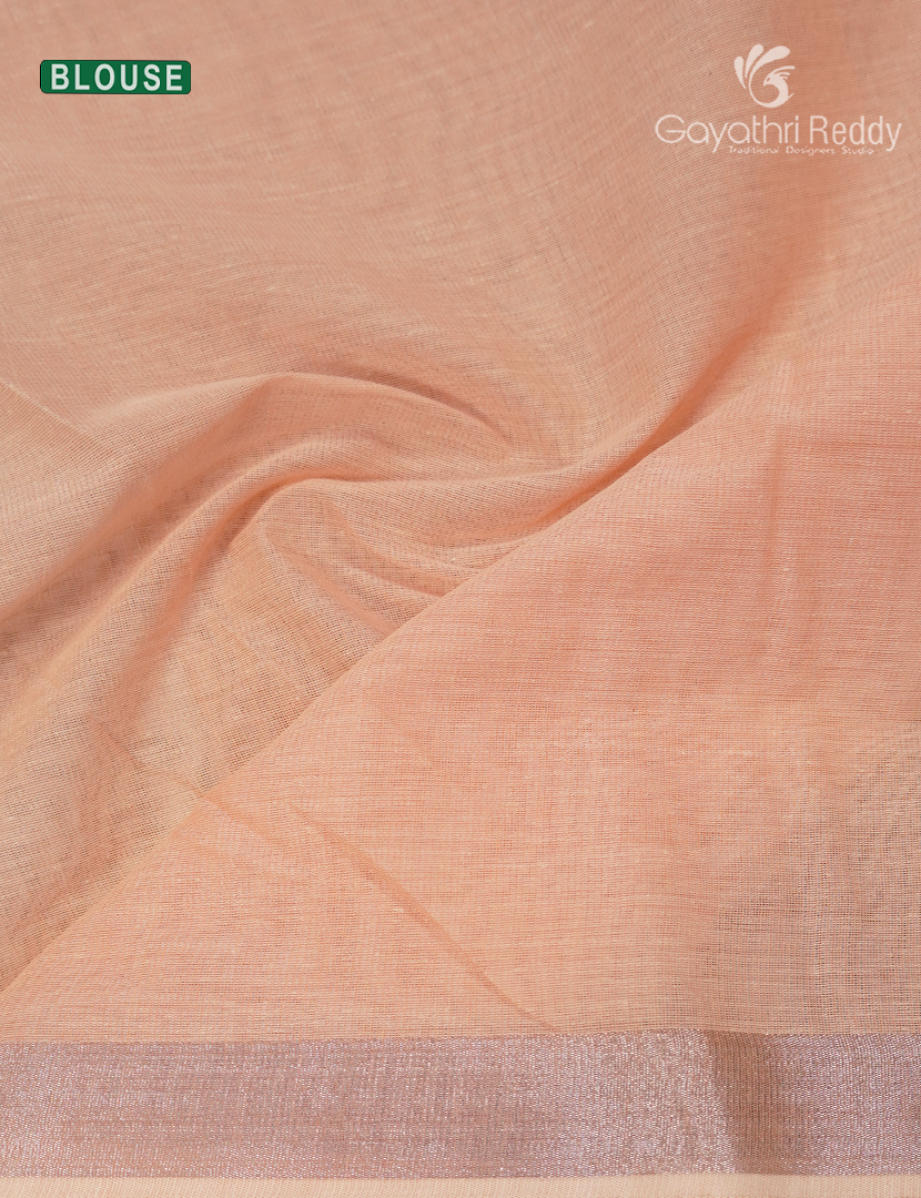 Pure Kanchi Cotton Printed Saree in Ivory