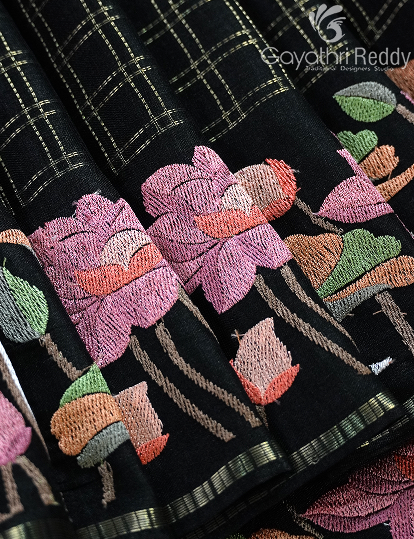 KHADI SILK WORK SAREE-KSW38