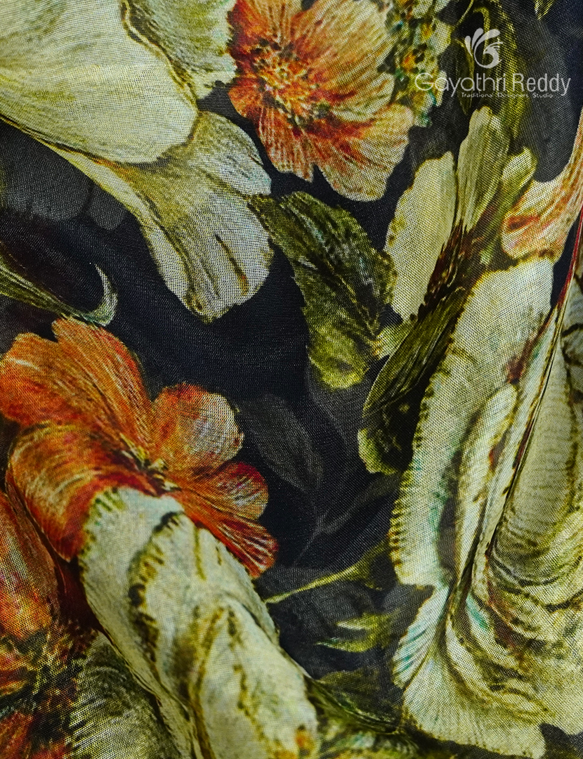PURE ORGANZA SILK SAREE -FO1029