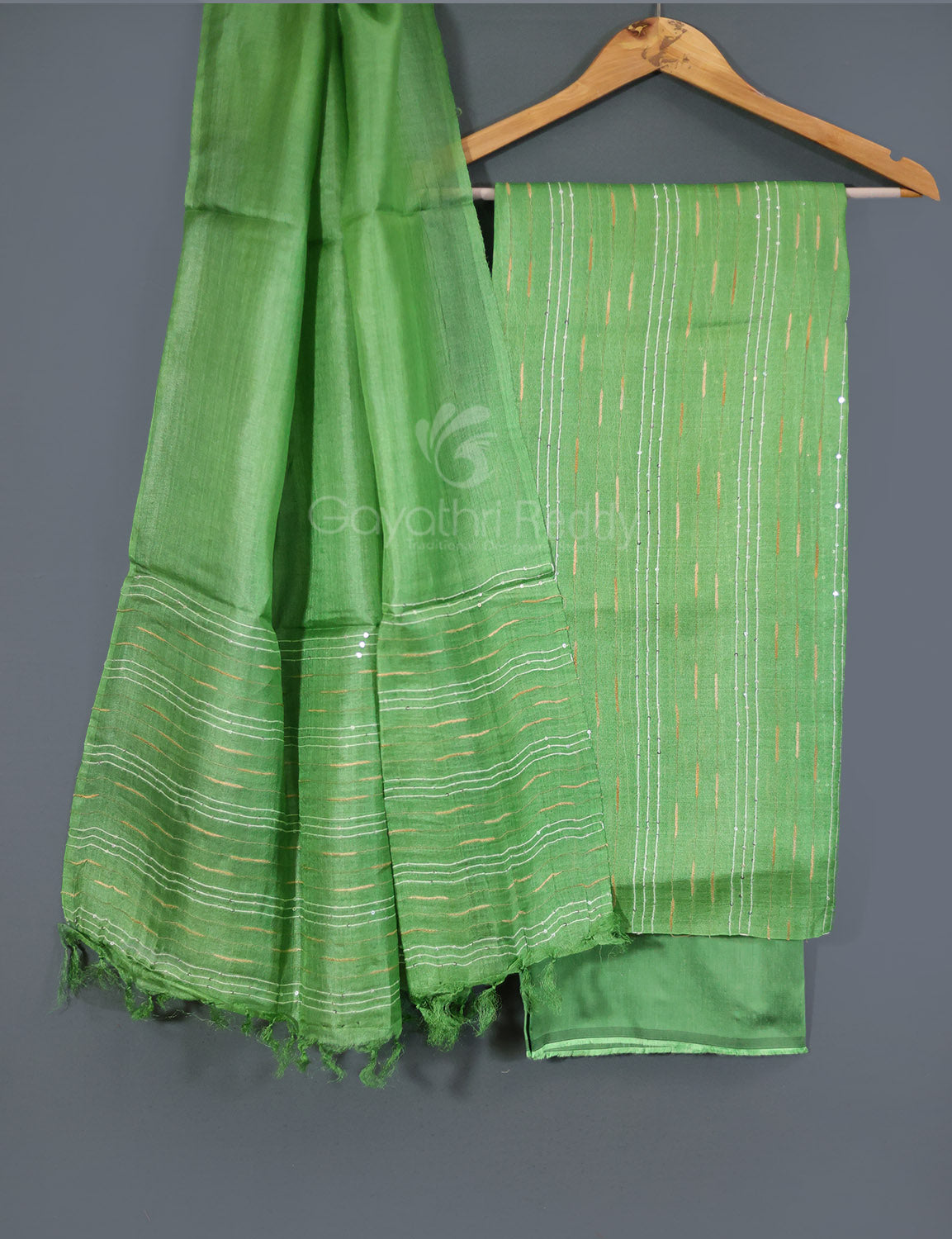 PURE DESI TUSSAR SILK DRESS MATERIAL-TSD18