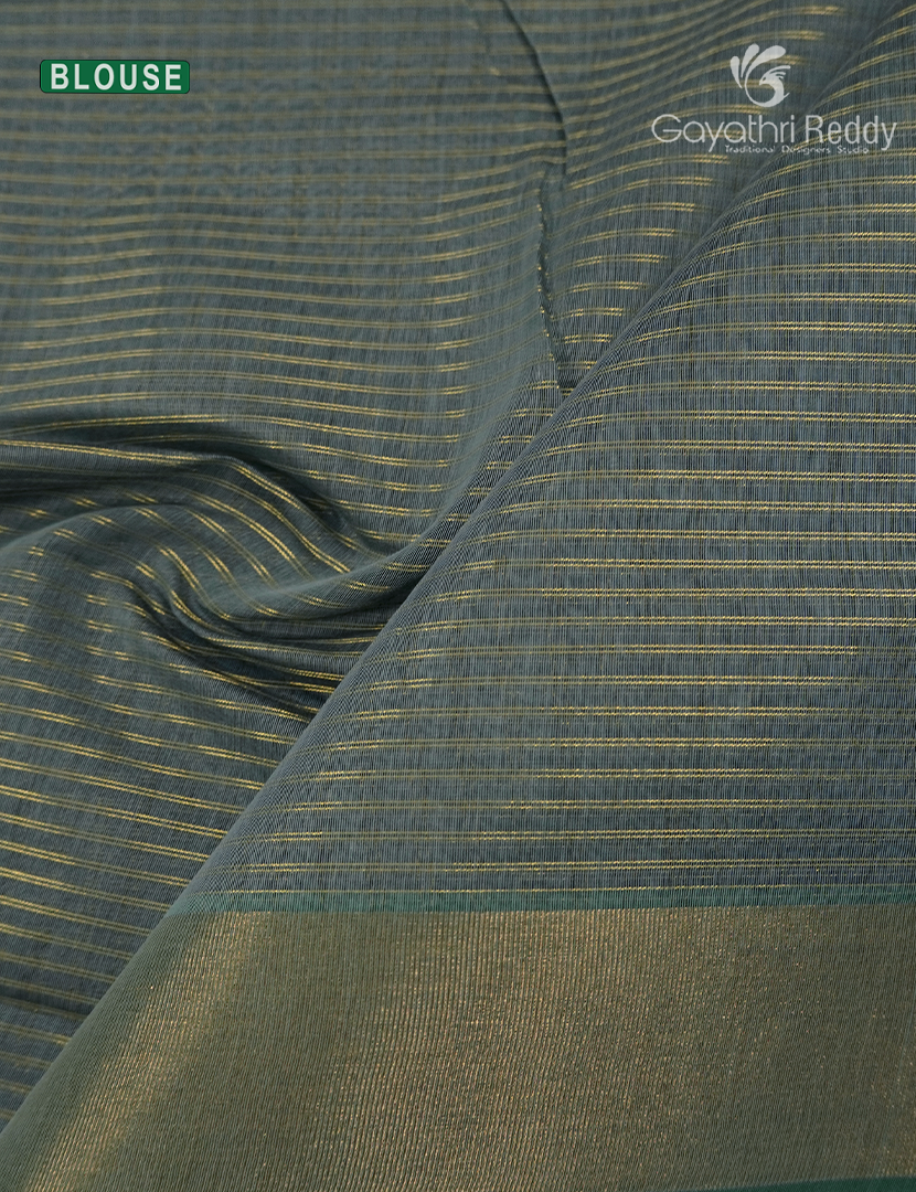 Semi Ikat Silk Saree in Grey