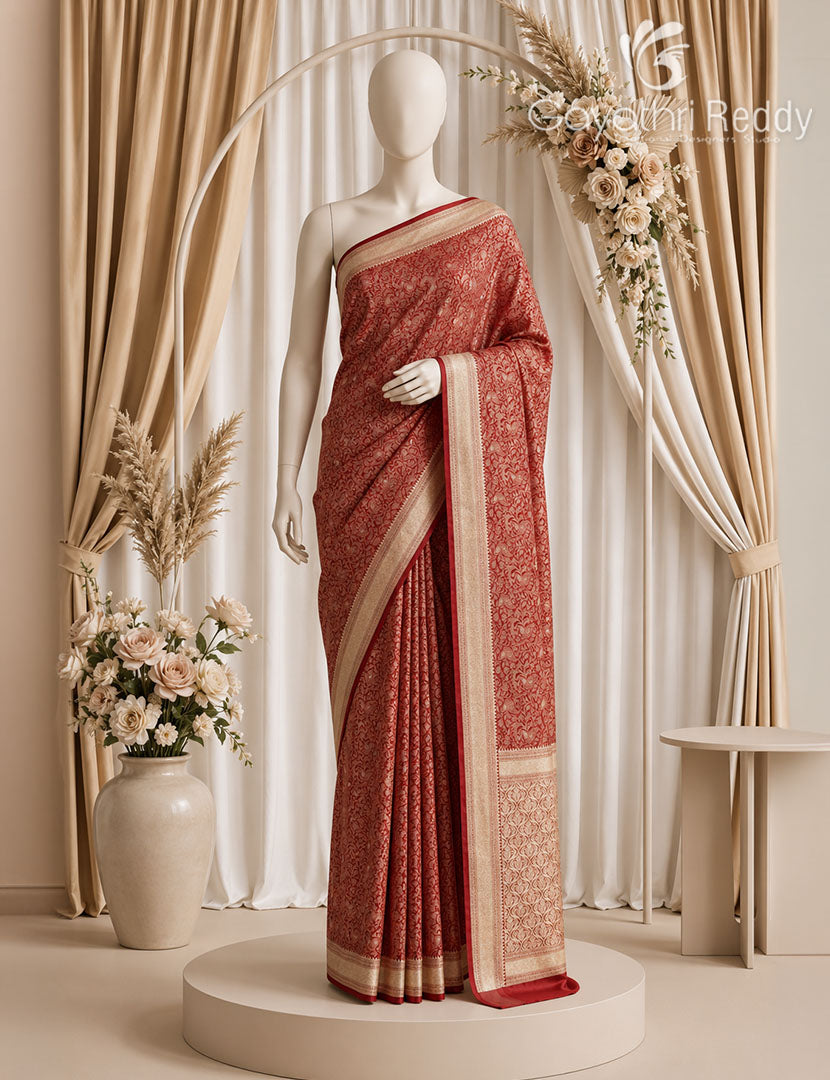 MYSORE CREPE BROCADE SAREE-MCB25