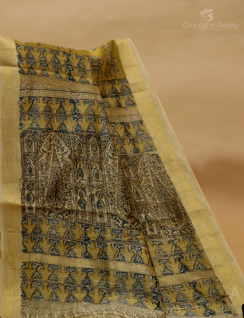 PURE KALAMKARI CHANDERI-KCS43