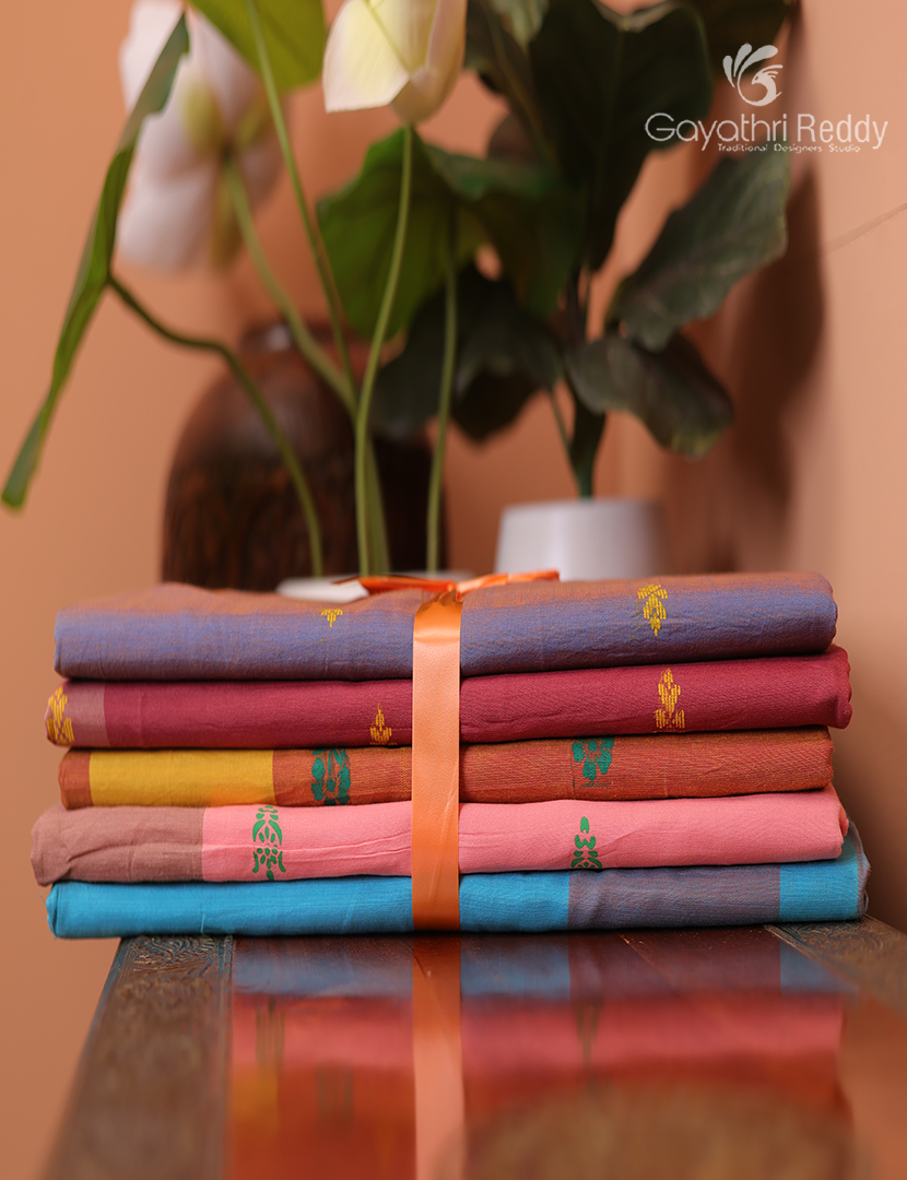Silk Cotton Sarees Combo ( Set of 5 )