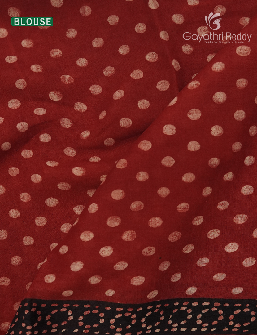 Pure Modal Silk Fancy Saree in Rust Red