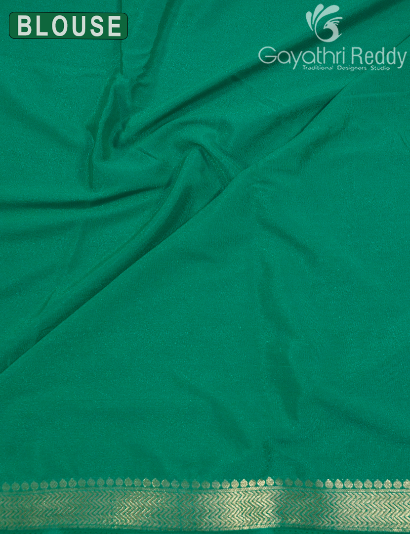 SEMI MYSORE CRAPE SAREE-SMC351