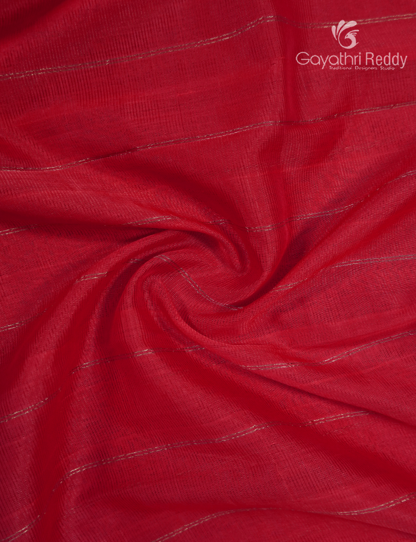 Pure Mangalagiri Langa Voni Set in Ruby Pink