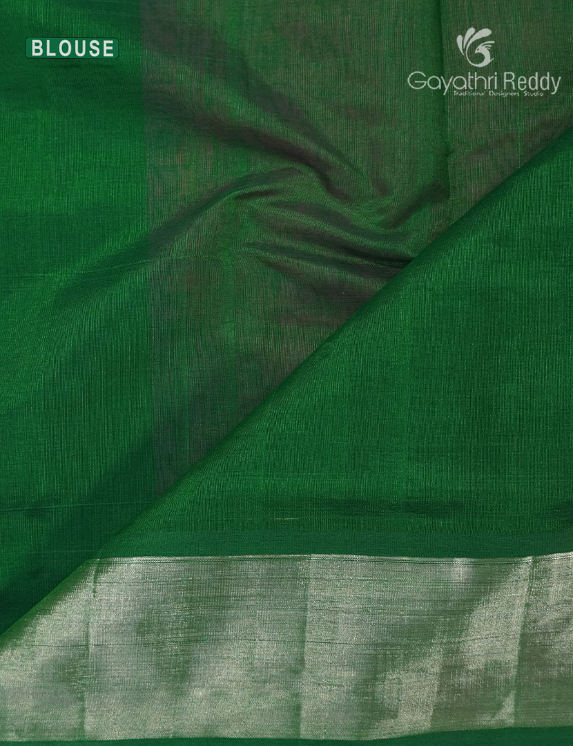 Pure Arani Sico Saree in Lotus Pink and Mango Green
