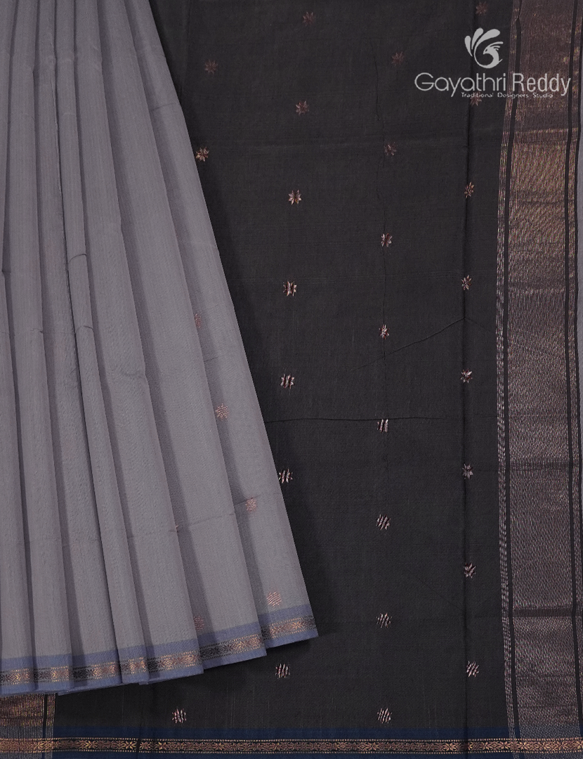 Sico Saree in Grey and Black