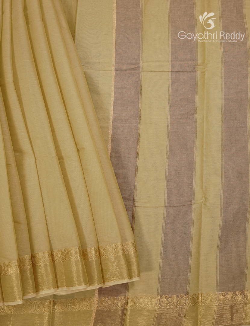 Pure Kanchi Cotton Saree in Light Green