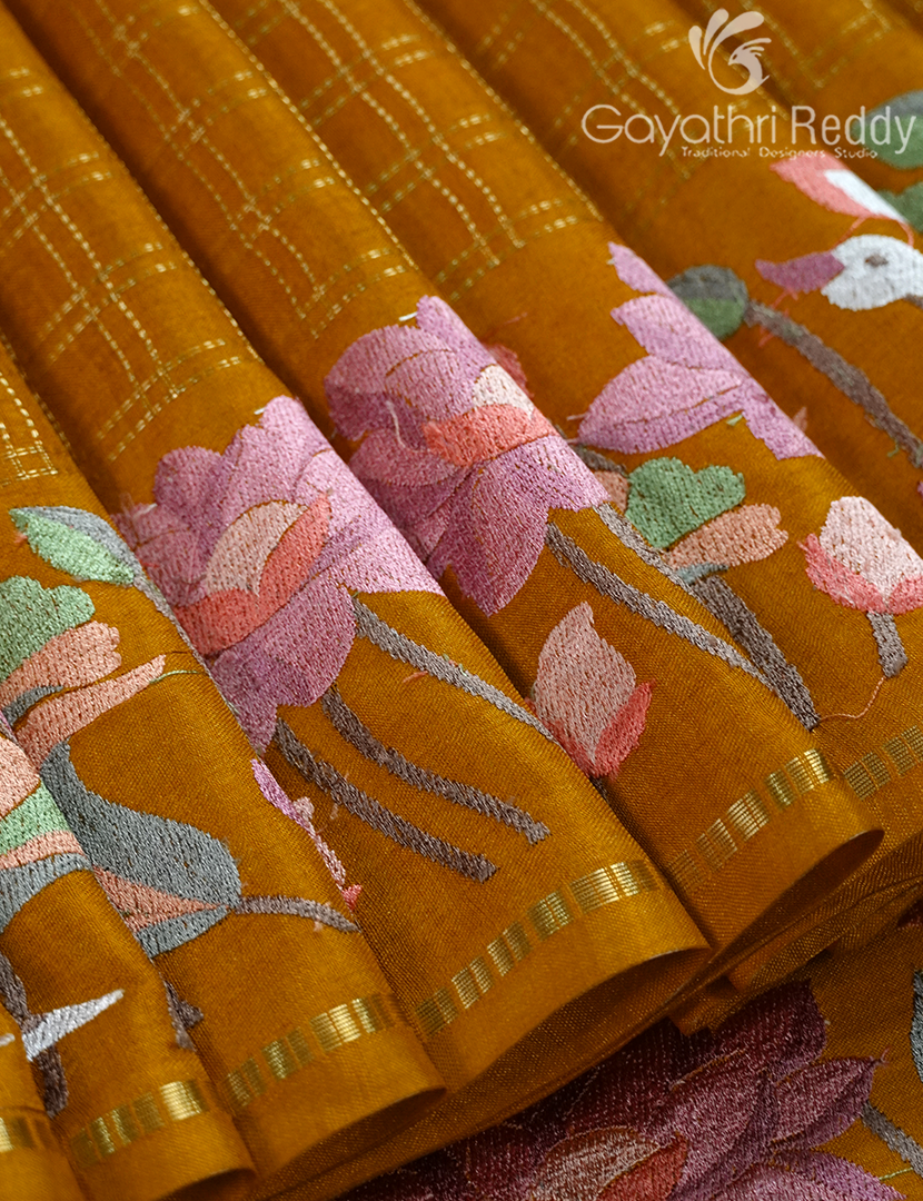 KHADI SILK WORK SAREE-KSW39