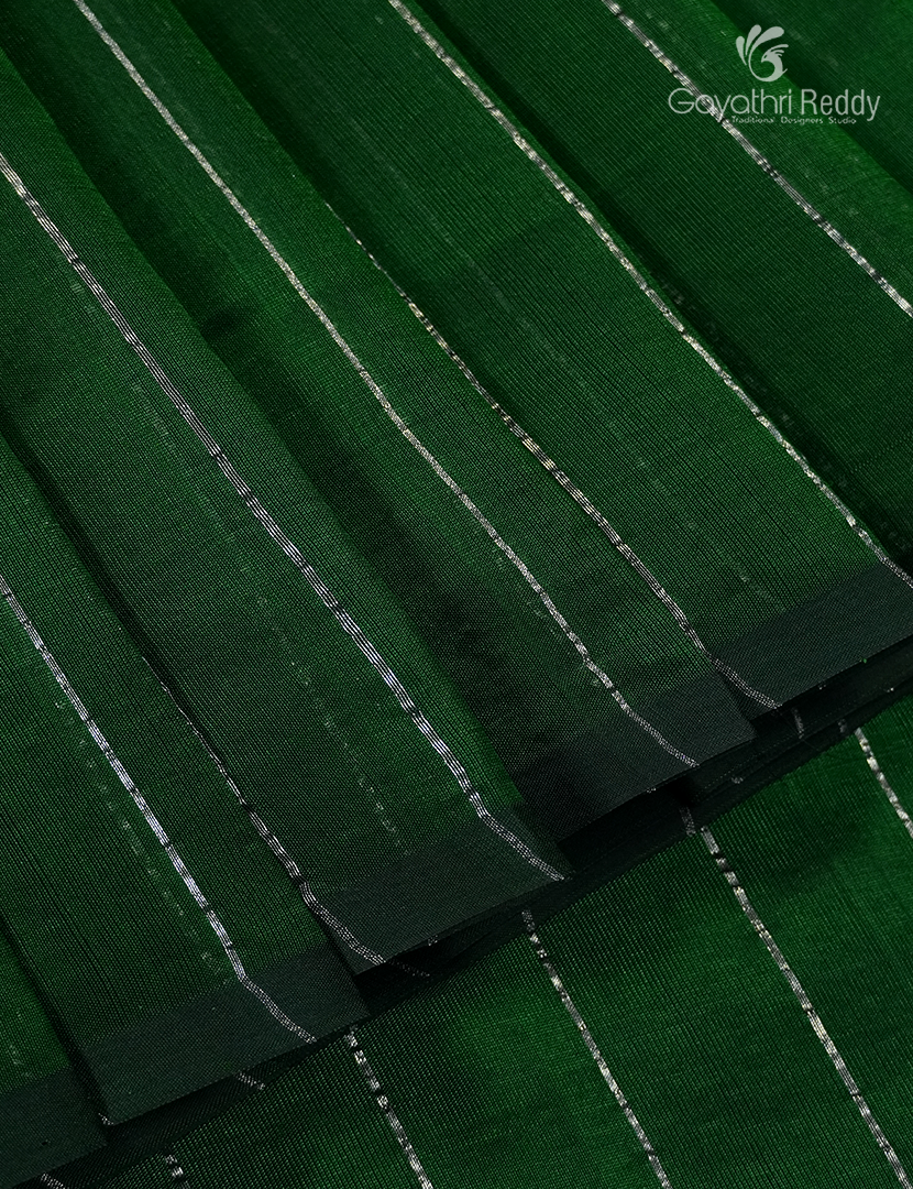 Pure Arani Sico Saree in Bottle Green