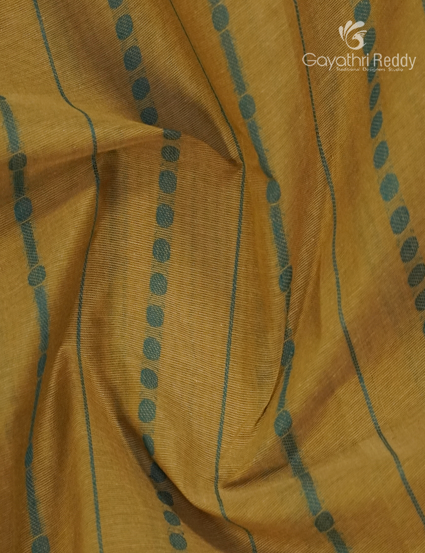 Pure Kanchi Cotton Saree in Mehendi Green