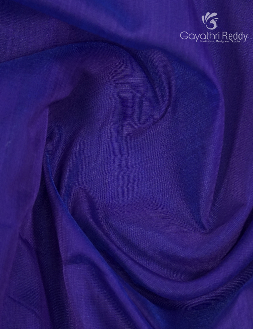 Pure Chanderi Sico Saree in Royal Blue
