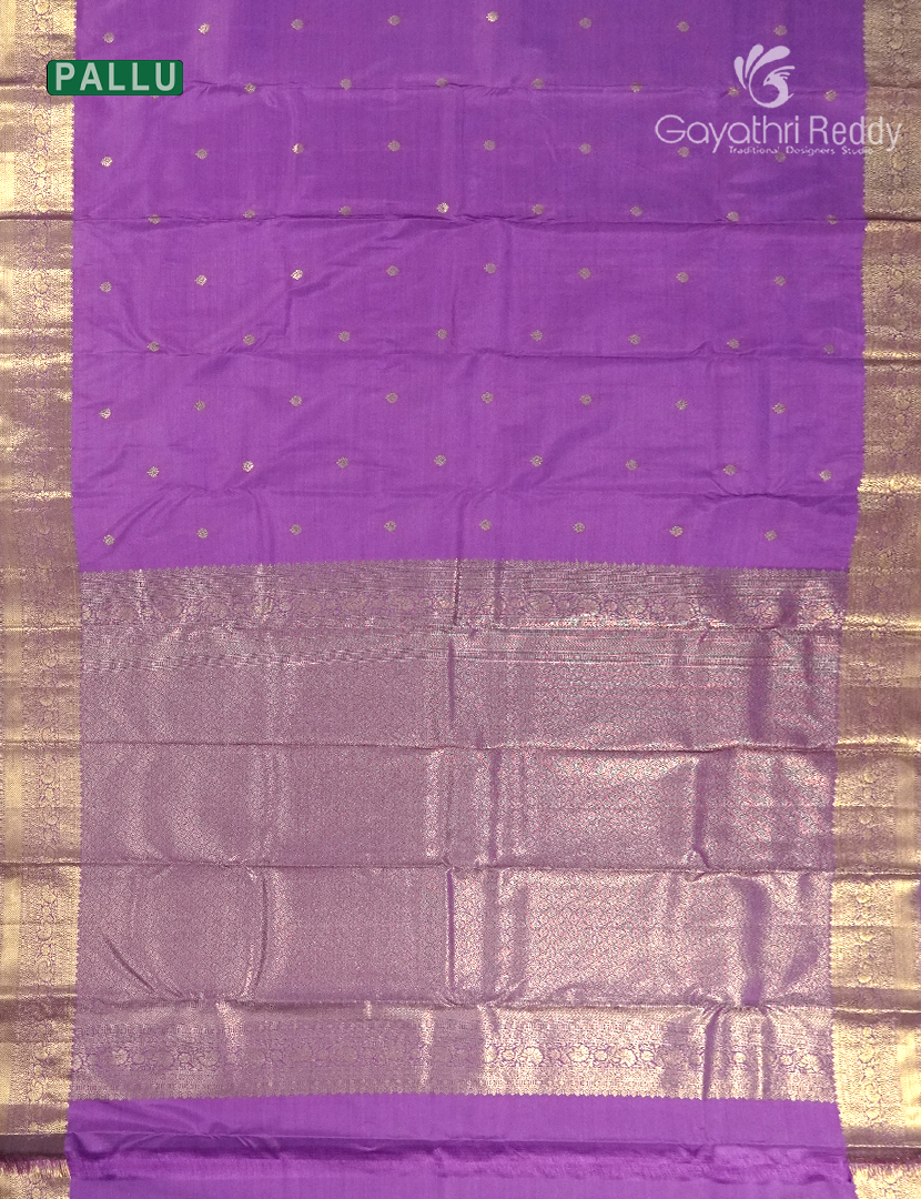 Semi Kanchipuram Silk Saree in Purple