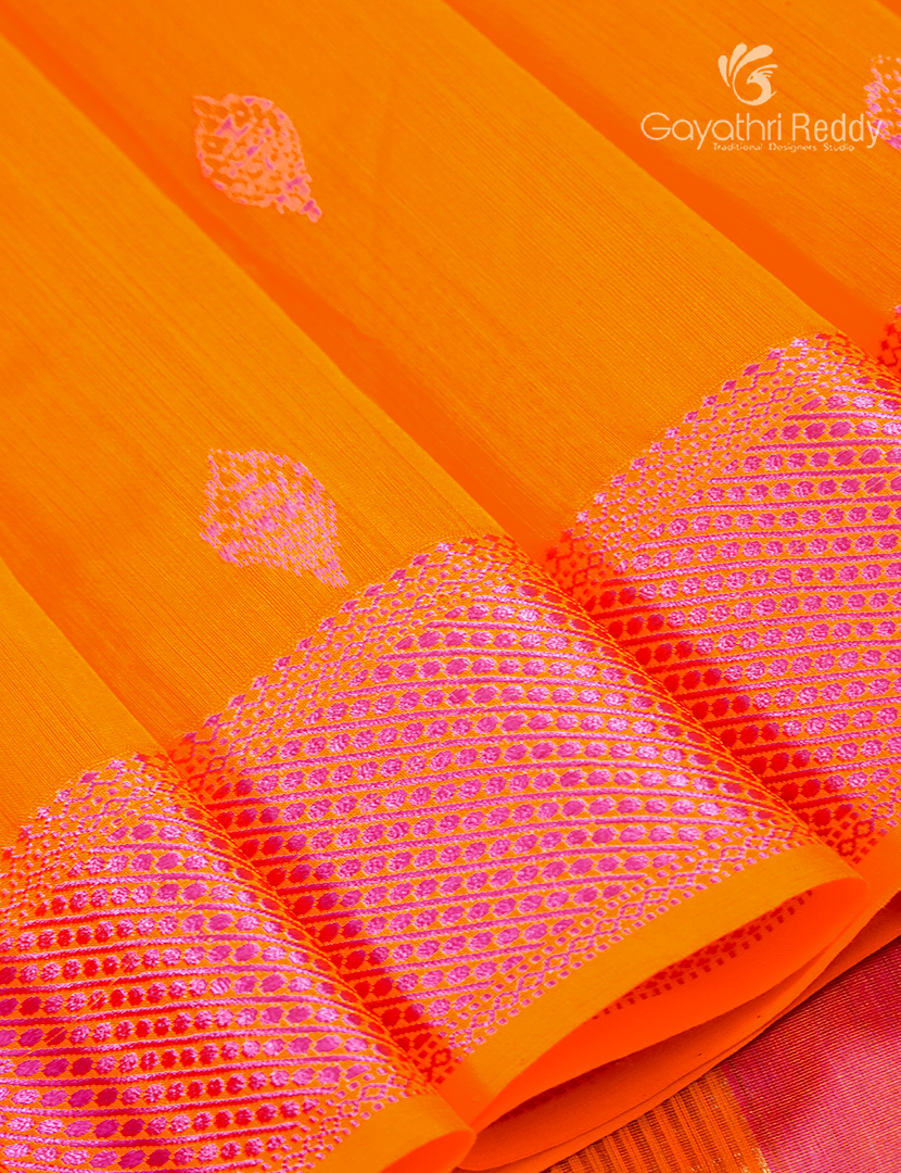 PURE CHANDERI BUTTA SAREES -CPS1216