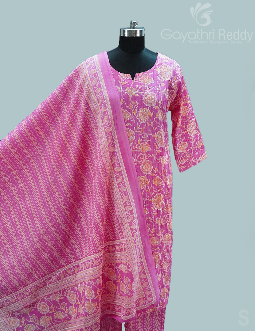 READYMADE DRESS SET(3PC)-KDS1147